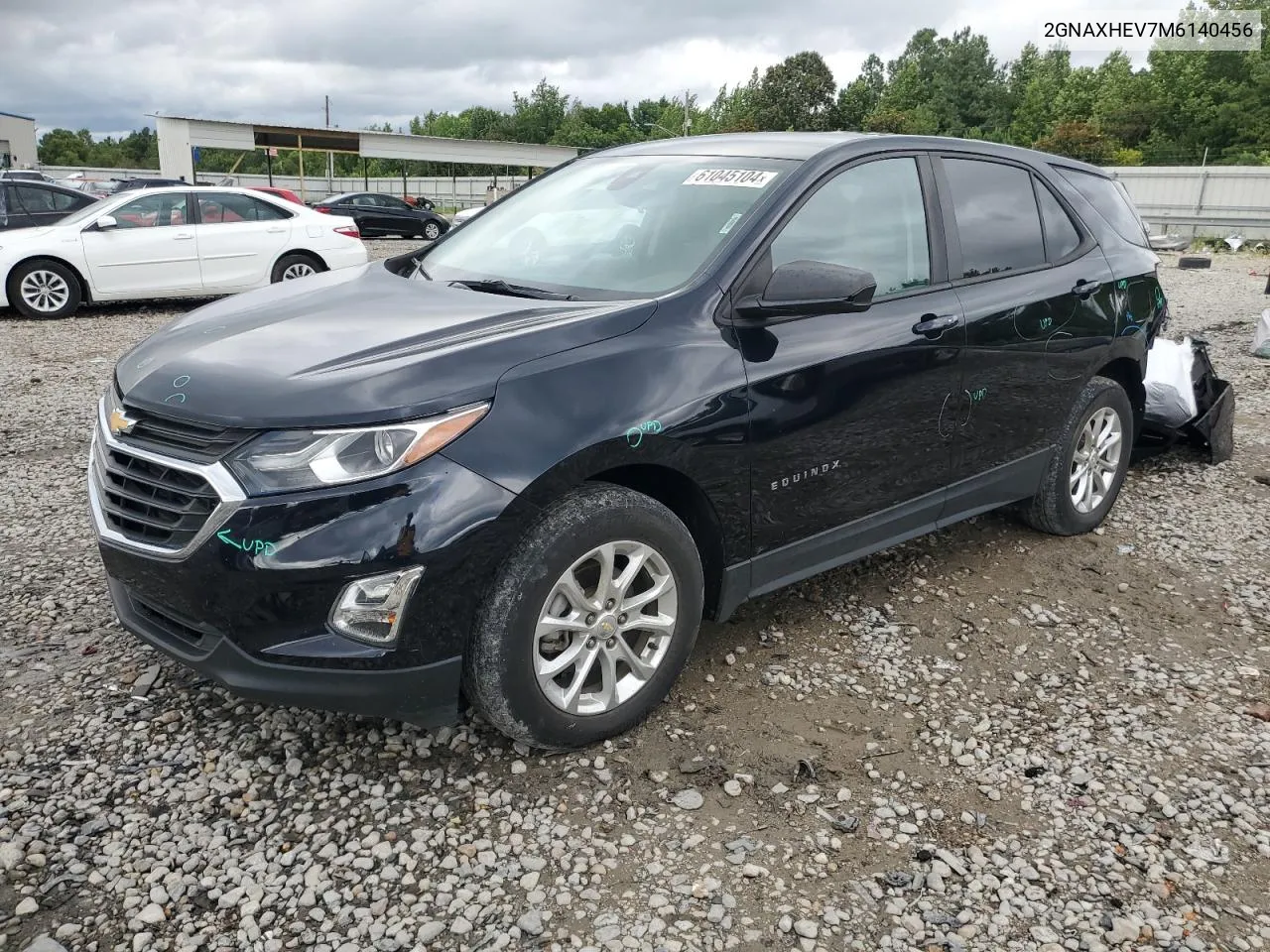 2021 Chevrolet Equinox Ls VIN: 2GNAXHEV7M6140456 Lot: 61045104