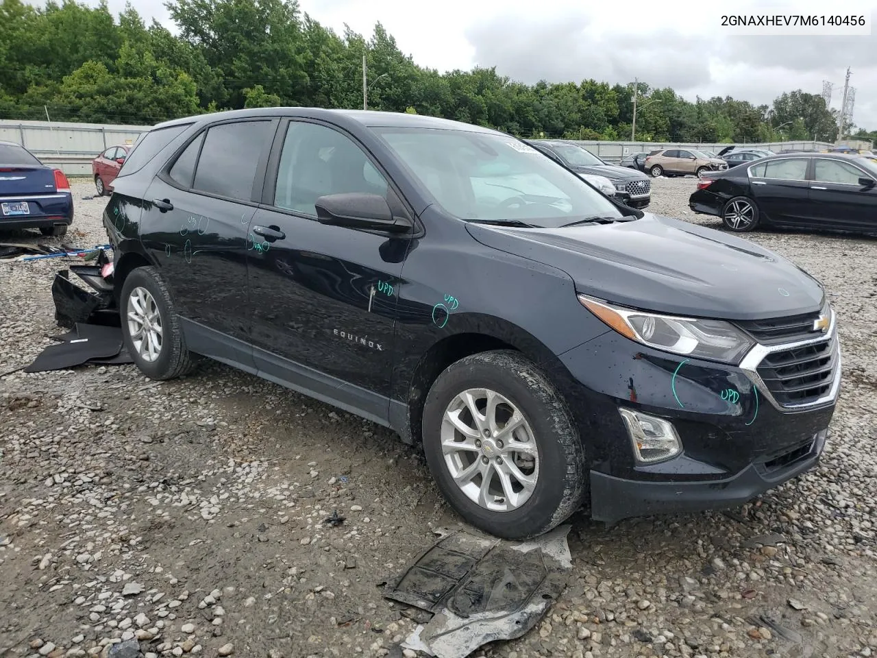 2021 Chevrolet Equinox Ls VIN: 2GNAXHEV7M6140456 Lot: 61045104