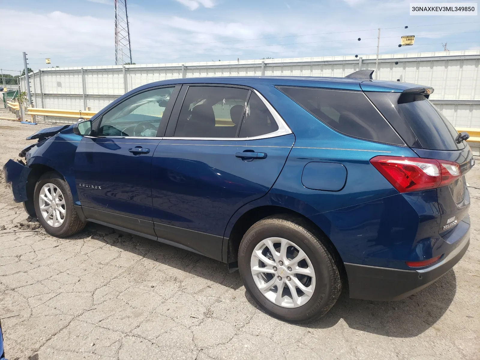 2021 Chevrolet Equinox Lt VIN: 3GNAXKEV3ML349850 Lot: 61409434