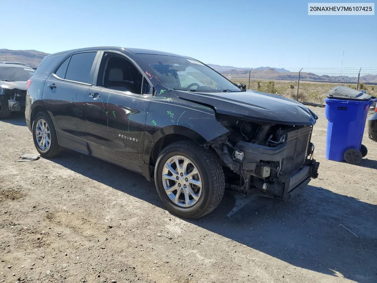 2021 Chevrolet Equinox Ls VIN: 2GNAXHEV7M6107425 Lot: 61757464