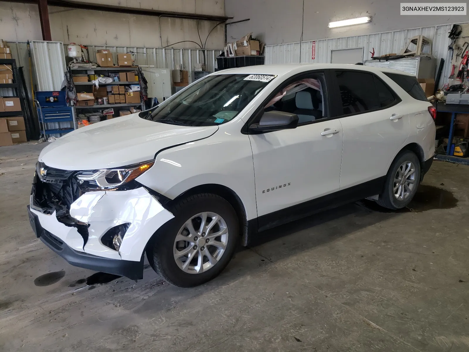 2021 Chevrolet Equinox Ls VIN: 3GNAXHEV2MS123923 Lot: 62060514