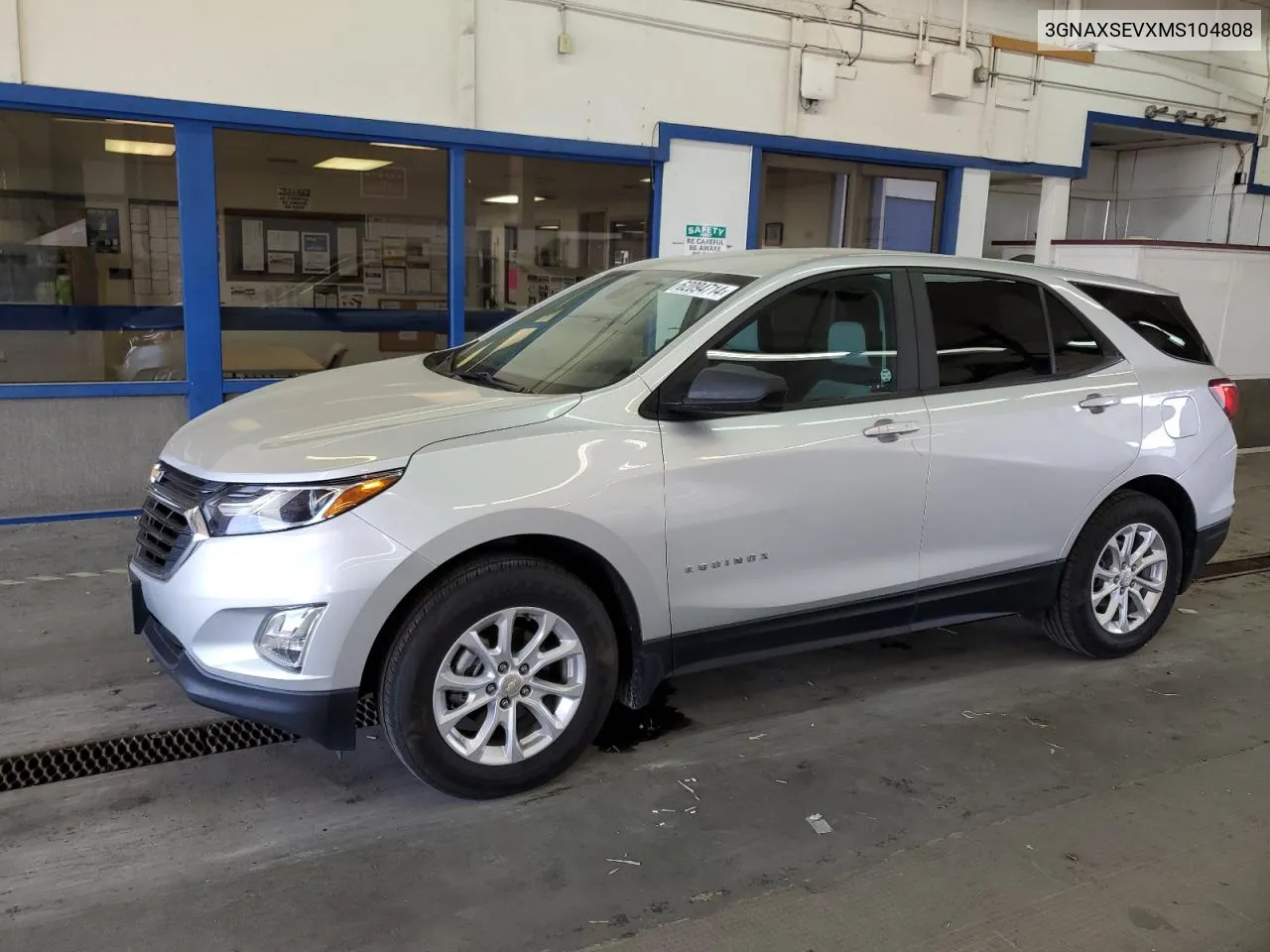 2021 Chevrolet Equinox Ls VIN: 3GNAXSEVXMS104808 Lot: 62094714