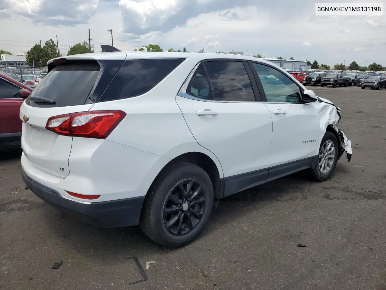 2021 Chevrolet Equinox Lt VIN: 3GNAXKEV1MS131198 Lot: 63143024