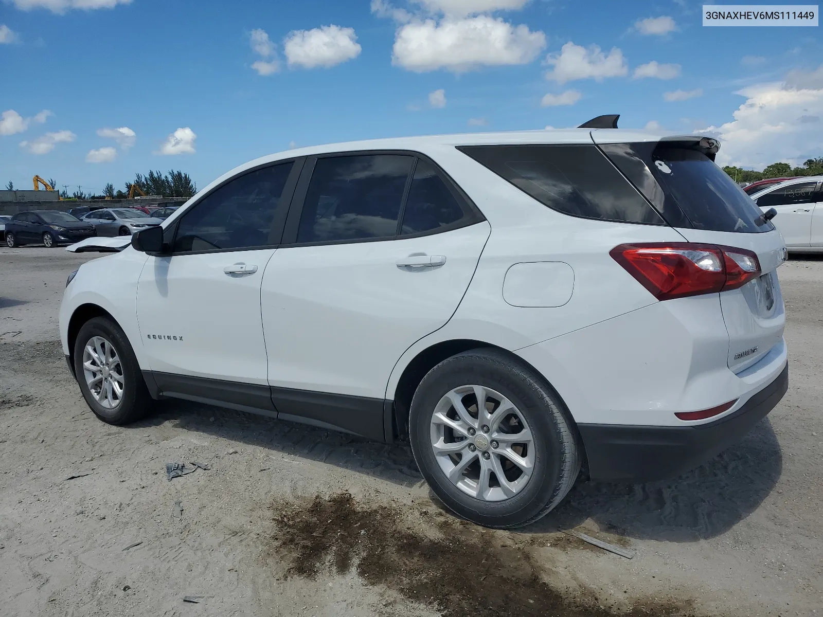 2021 Chevrolet Equinox Ls VIN: 3GNAXHEV6MS111449 Lot: 63801644