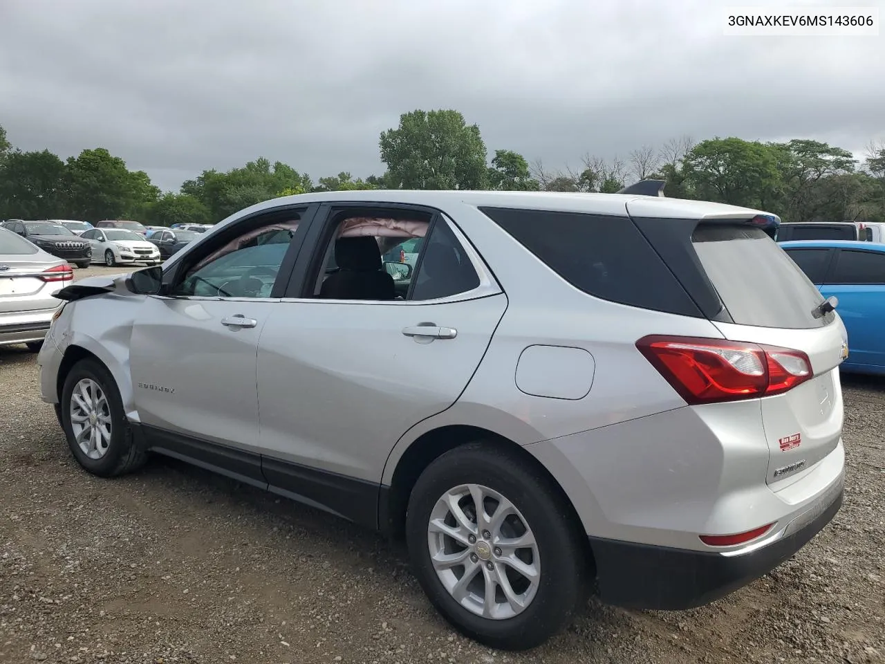 2021 Chevrolet Equinox Lt VIN: 3GNAXKEV6MS143606 Lot: 65383864