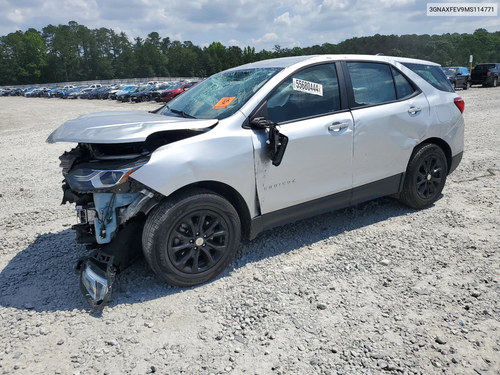 2021 Chevrolet Equinox VIN: 3GNAXFEV9MS114771 Lot: 65528324