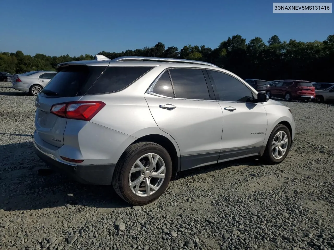 2021 Chevrolet Equinox Premier VIN: 3GNAXNEV5MS131416 Lot: 65832224