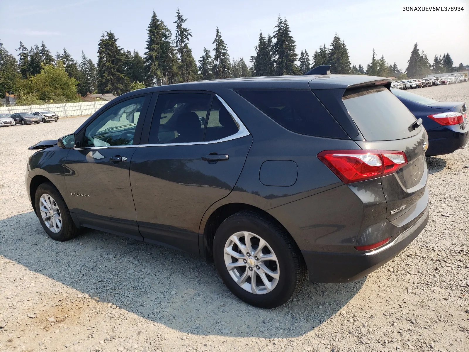 2021 Chevrolet Equinox Lt VIN: 3GNAXUEV6ML378934 Lot: 66223474