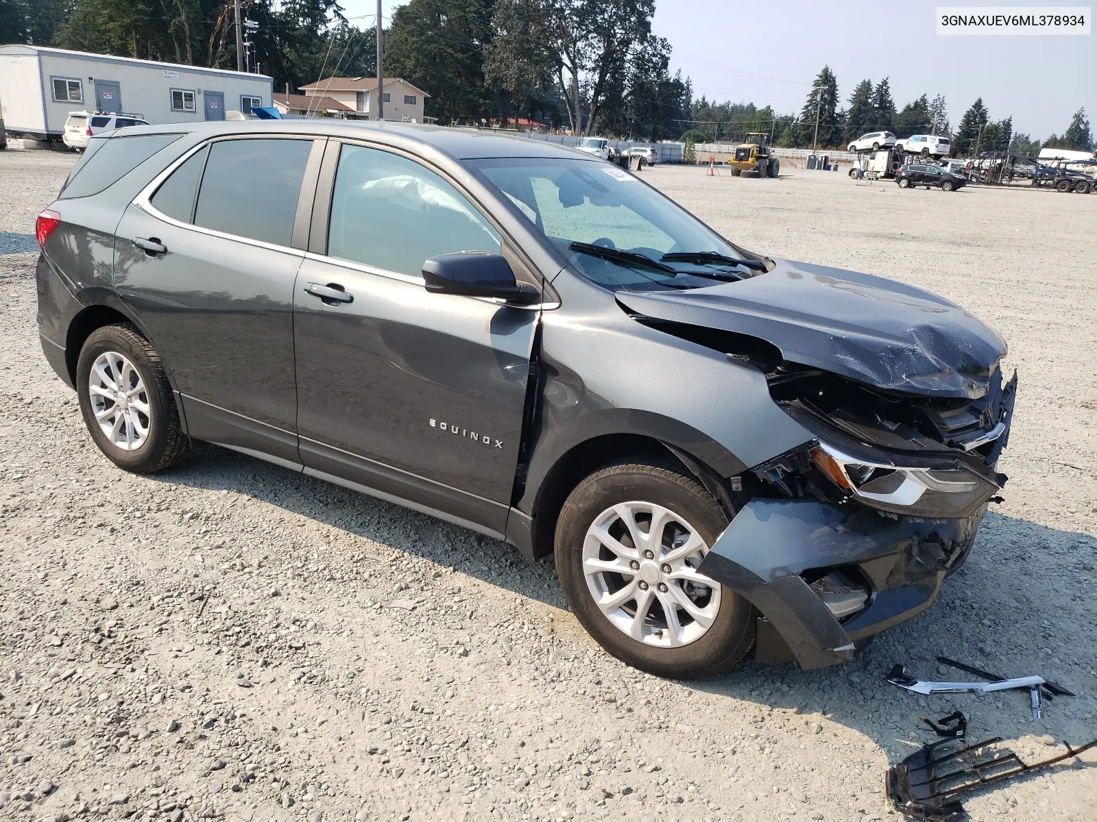 2021 Chevrolet Equinox Lt VIN: 3GNAXUEV6ML378934 Lot: 66223474