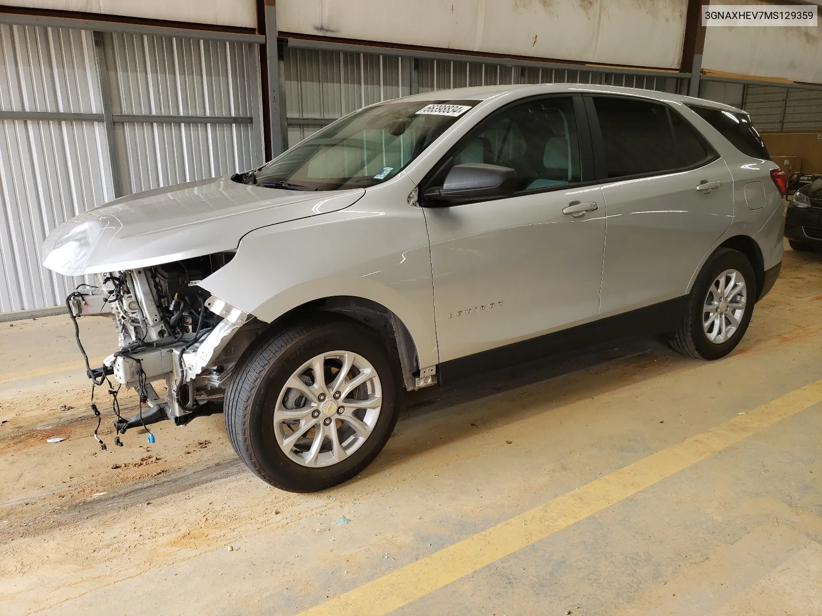 2021 Chevrolet Equinox Ls VIN: 3GNAXHEV7MS129359 Lot: 66398834