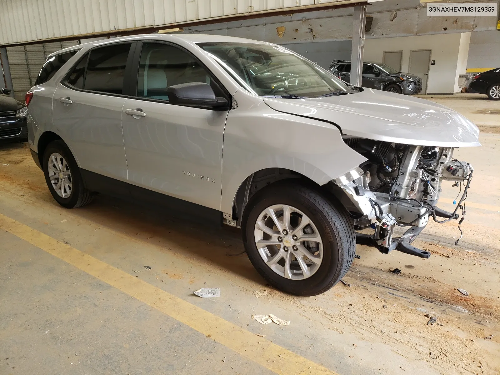 2021 Chevrolet Equinox Ls VIN: 3GNAXHEV7MS129359 Lot: 66398834