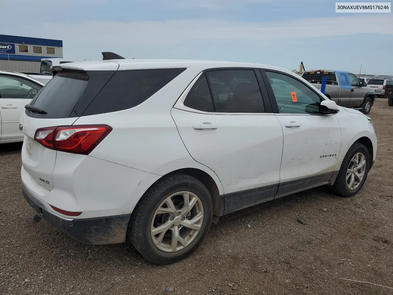 2021 Chevrolet Equinox Lt VIN: 3GNAXUEV8MS176246 Lot: 66603054