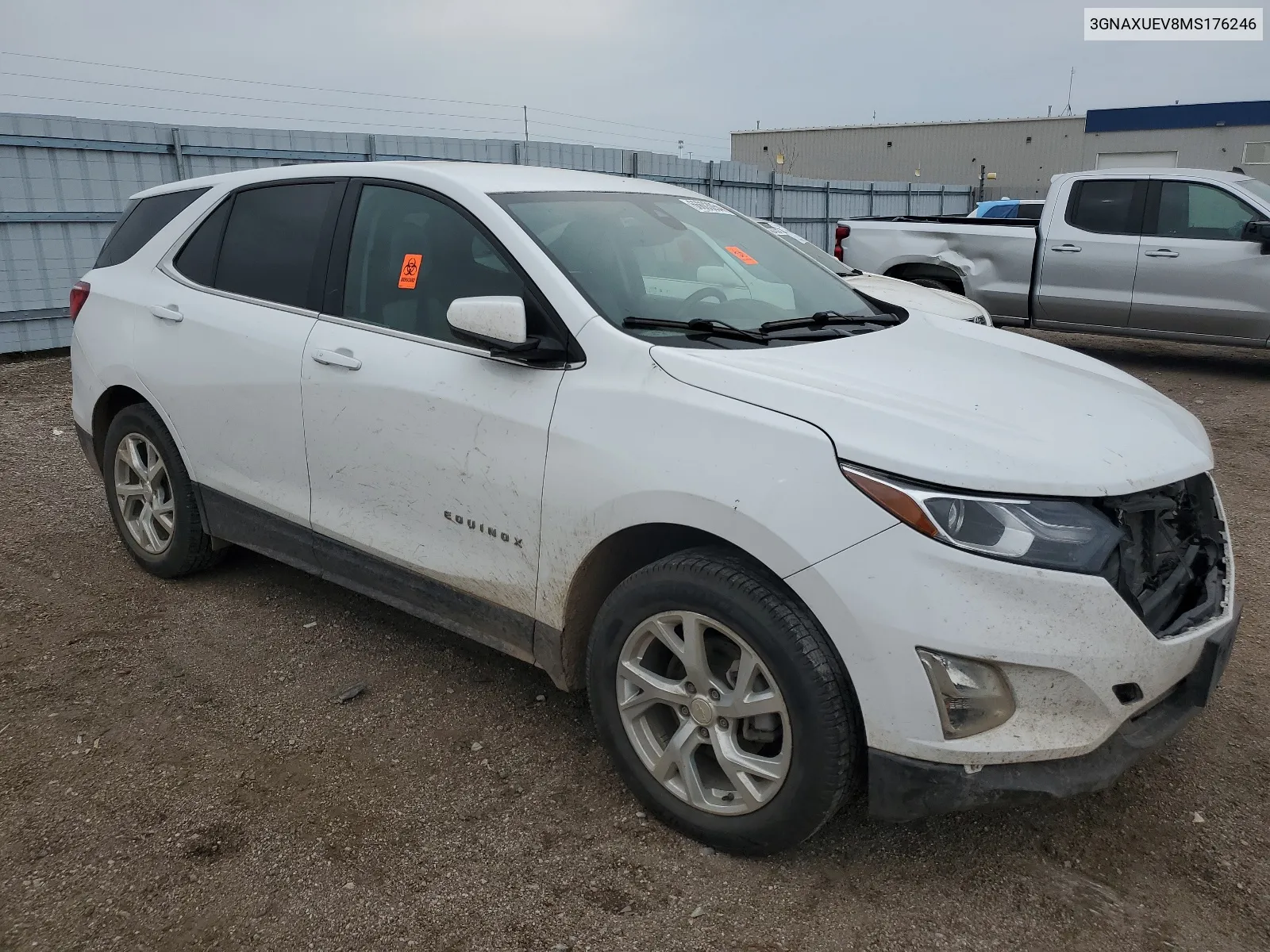 2021 Chevrolet Equinox Lt VIN: 3GNAXUEV8MS176246 Lot: 66603054