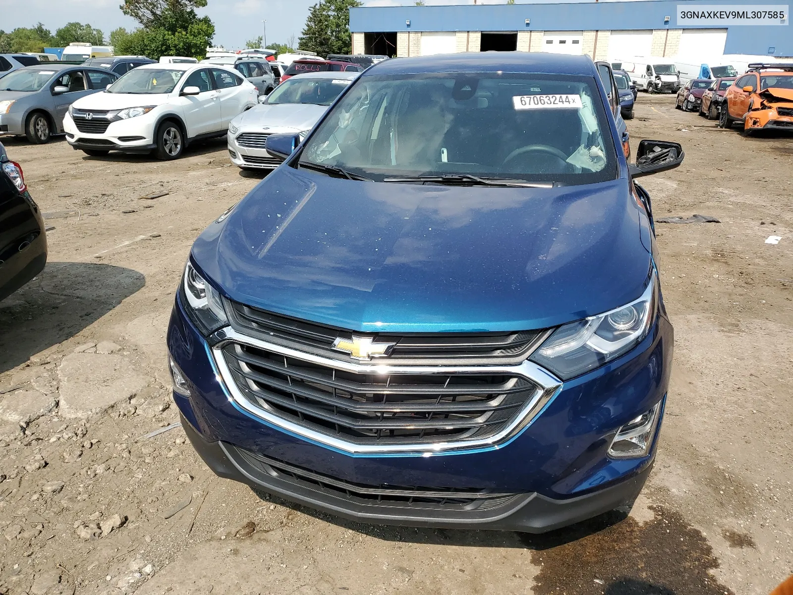 2021 Chevrolet Equinox Lt VIN: 3GNAXKEV9ML307585 Lot: 67063244