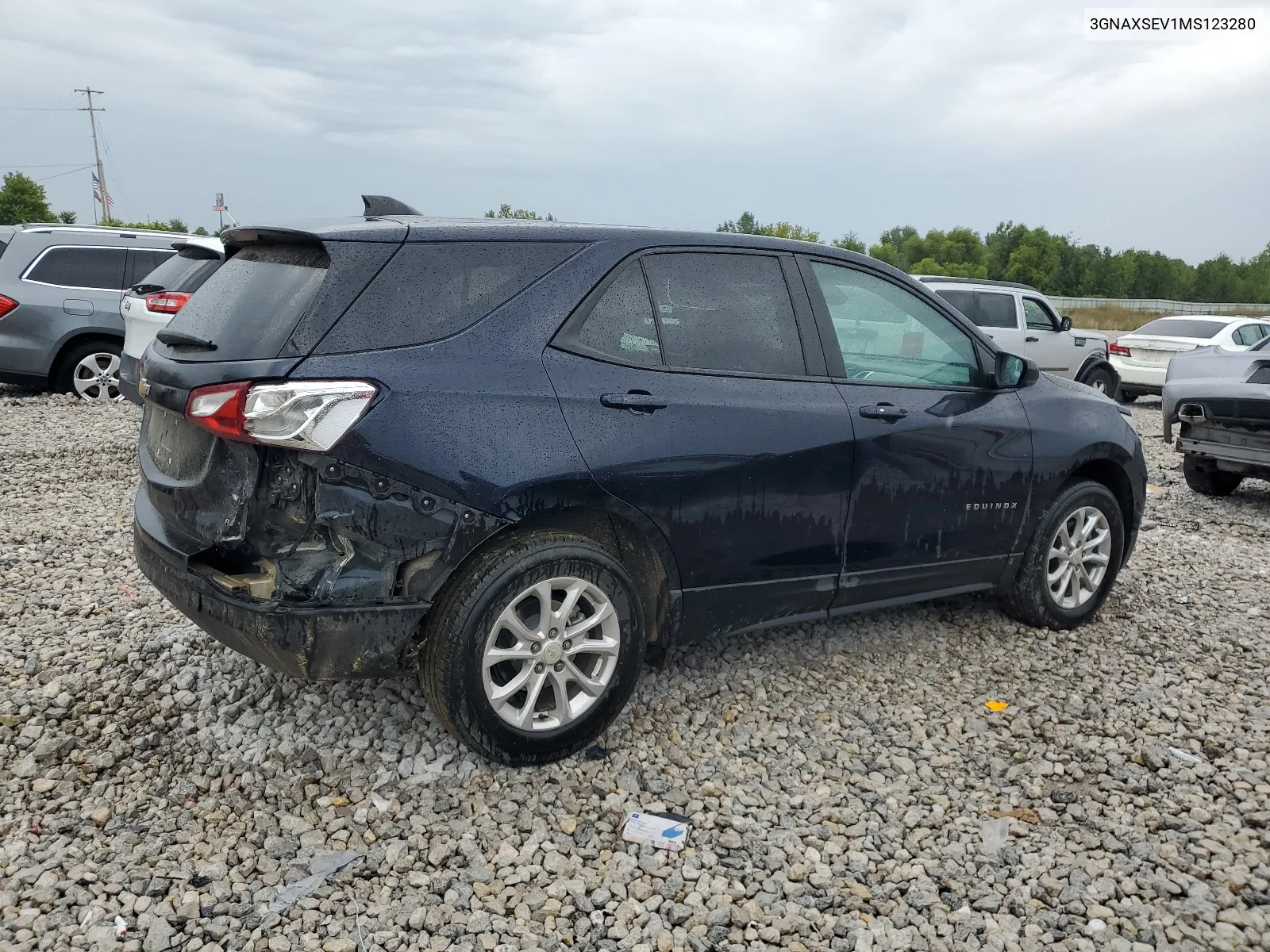 2021 Chevrolet Equinox Ls VIN: 3GNAXSEV1MS123280 Lot: 67161284