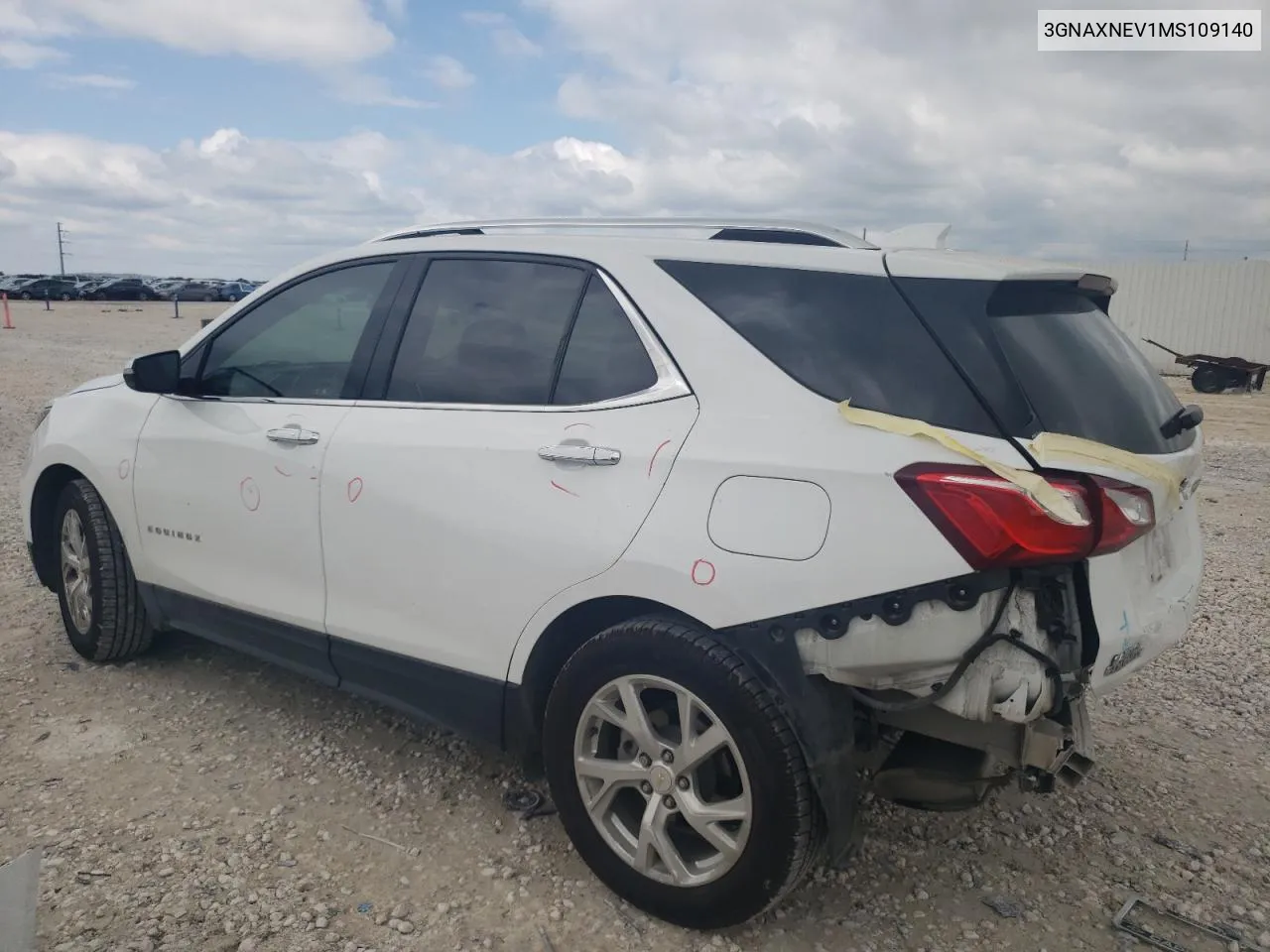 2021 Chevrolet Equinox Premier VIN: 3GNAXNEV1MS109140 Lot: 67521374