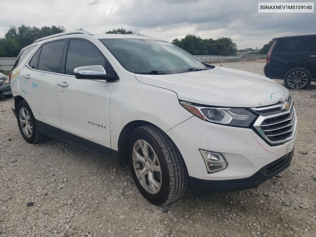 2021 Chevrolet Equinox Premier VIN: 3GNAXNEV1MS109140 Lot: 67521374