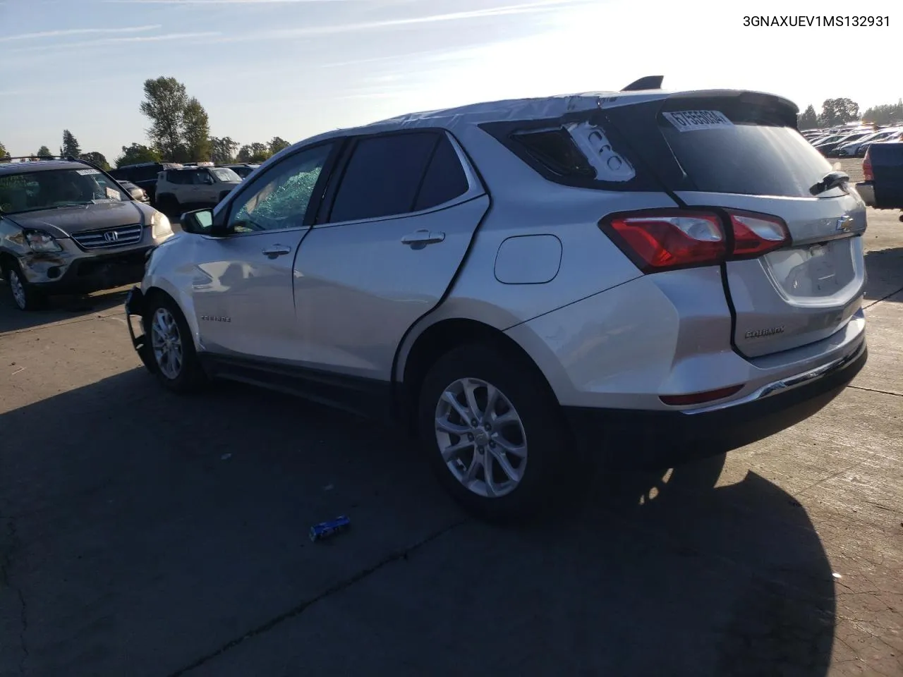 2021 Chevrolet Equinox Lt VIN: 3GNAXUEV1MS132931 Lot: 67555034