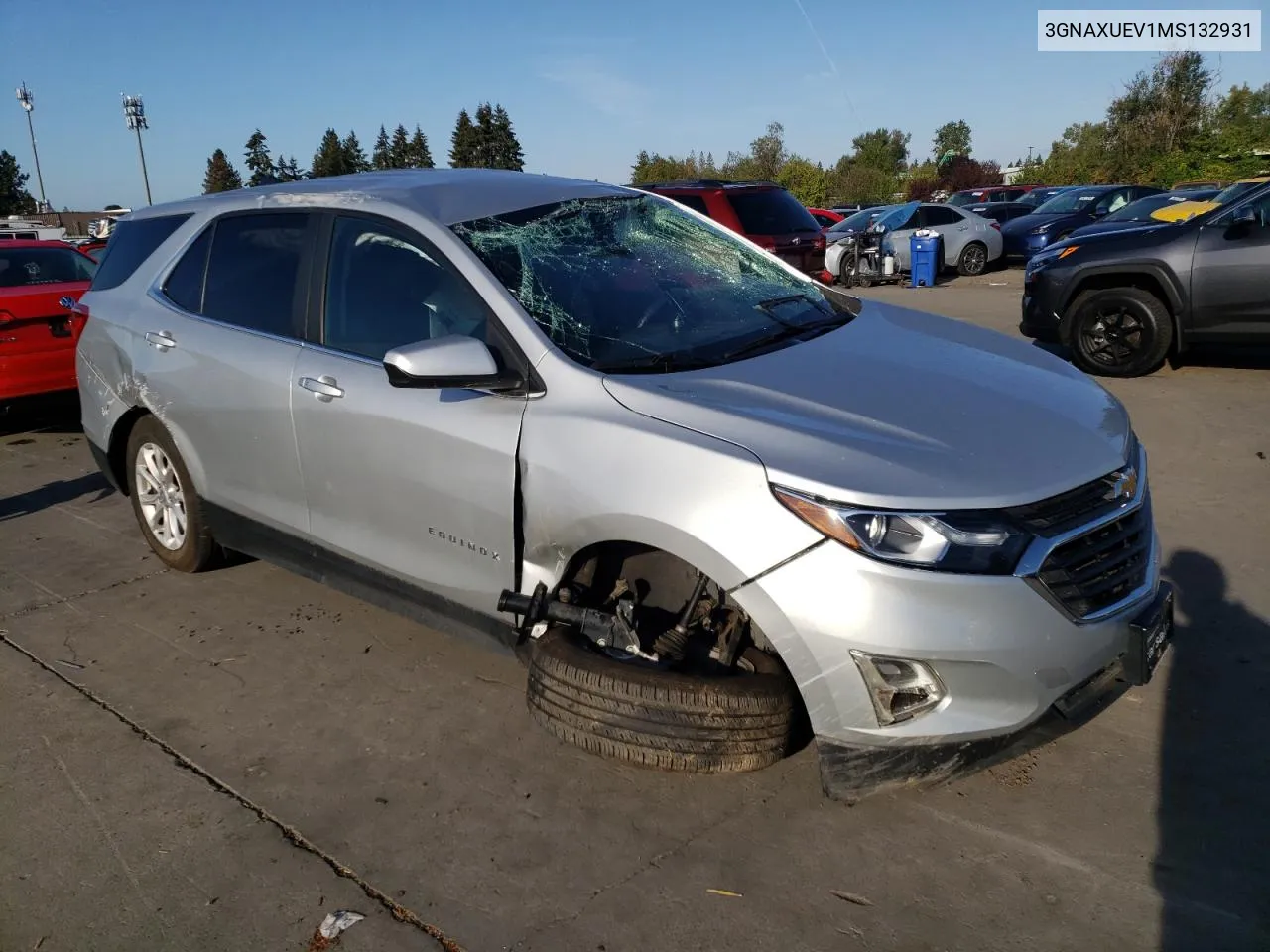 2021 Chevrolet Equinox Lt VIN: 3GNAXUEV1MS132931 Lot: 67555034