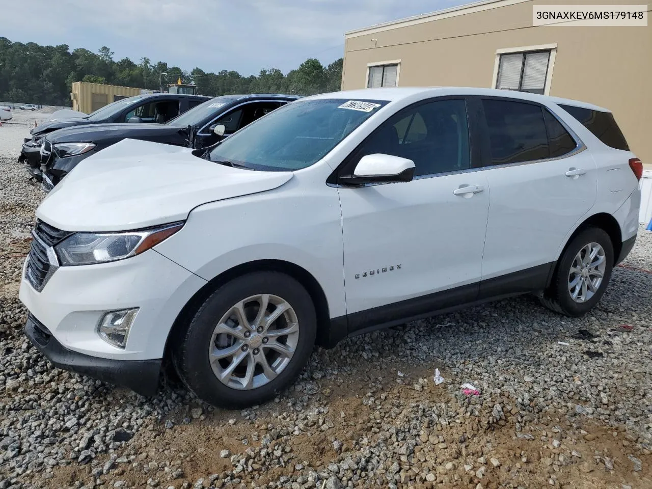 2021 Chevrolet Equinox Lt VIN: 3GNAXKEV6MS179148 Lot: 67790944