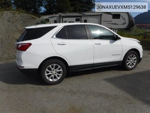 2021 Chevrolet Equinox Lt VIN: 3GNAXUEVXMS129638 Lot: 67883824