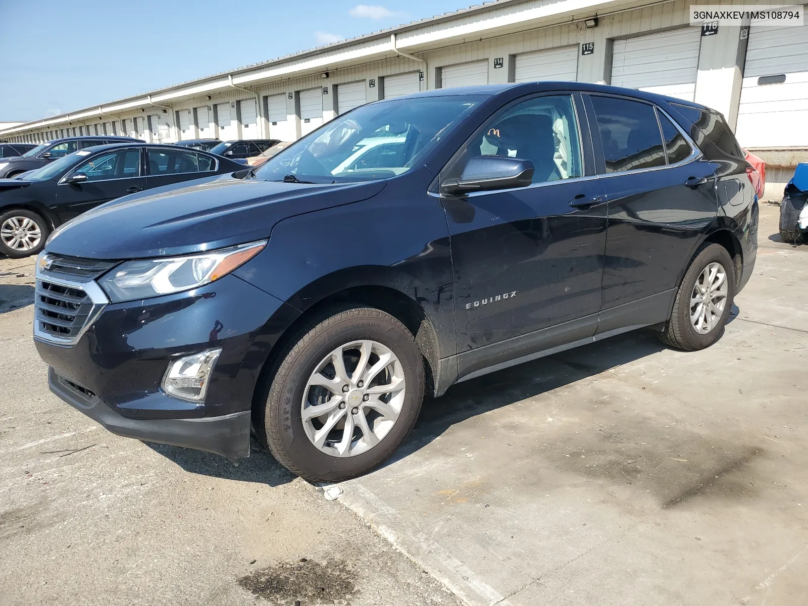 2021 Chevrolet Equinox Lt VIN: 3GNAXKEV1MS108794 Lot: 68280854