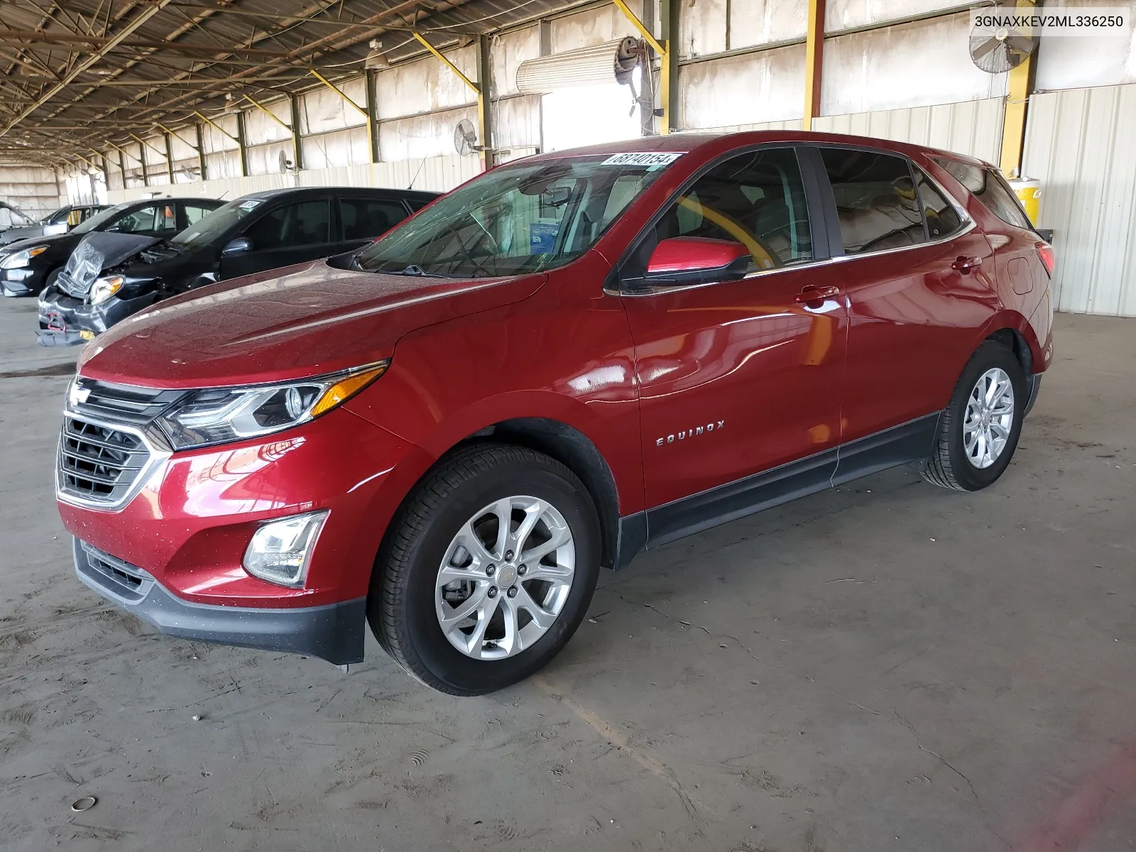 2021 Chevrolet Equinox Lt VIN: 3GNAXKEV2ML336250 Lot: 68740154