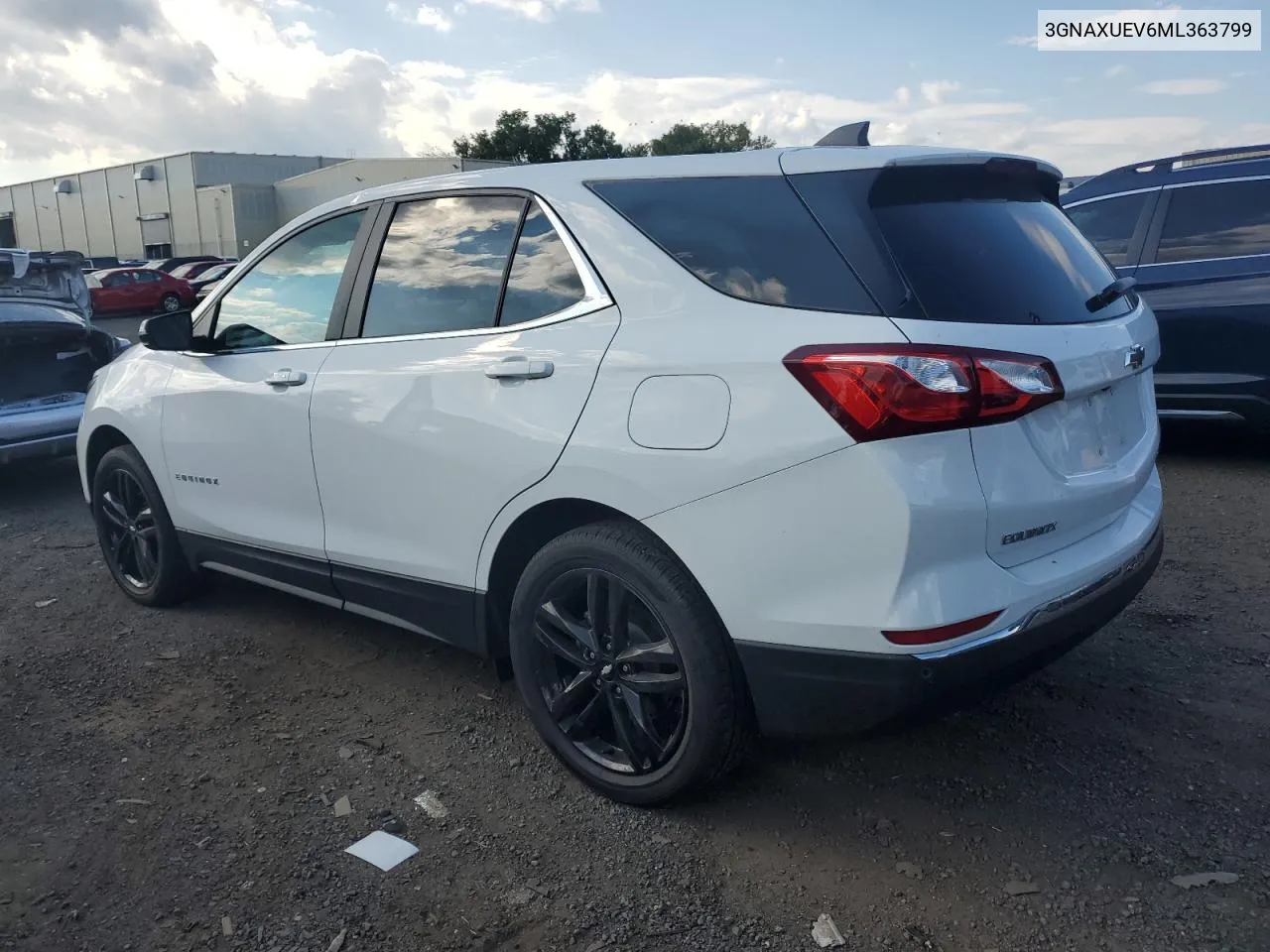 2021 Chevrolet Equinox Lt VIN: 3GNAXUEV6ML363799 Lot: 68980584