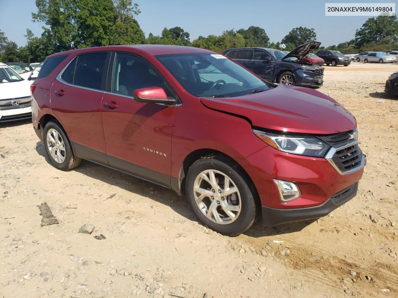 2021 Chevrolet Equinox Lt VIN: 2GNAXKEV9M6149804 Lot: 68982424