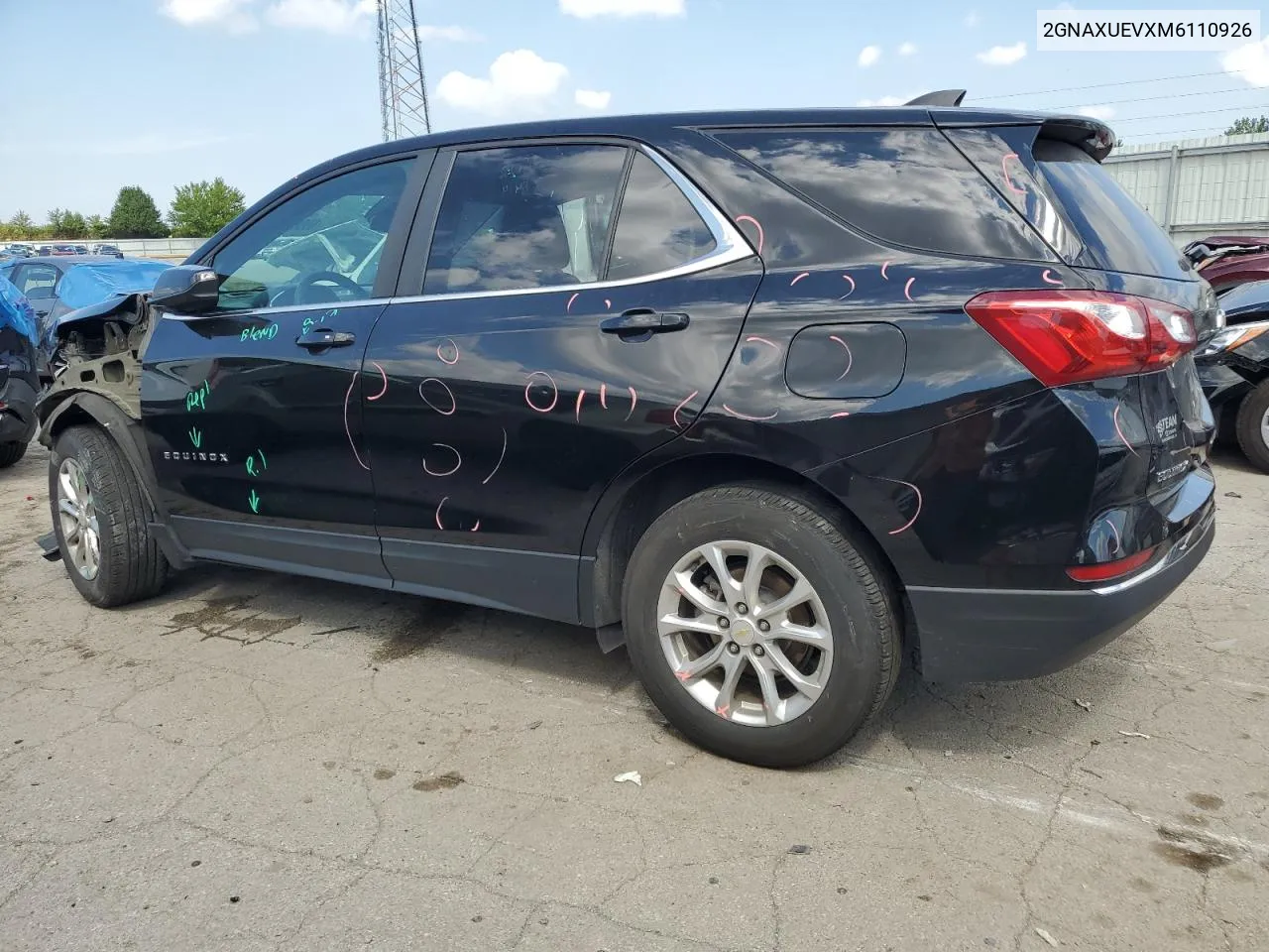 2021 Chevrolet Equinox Lt VIN: 2GNAXUEVXM6110926 Lot: 69068984