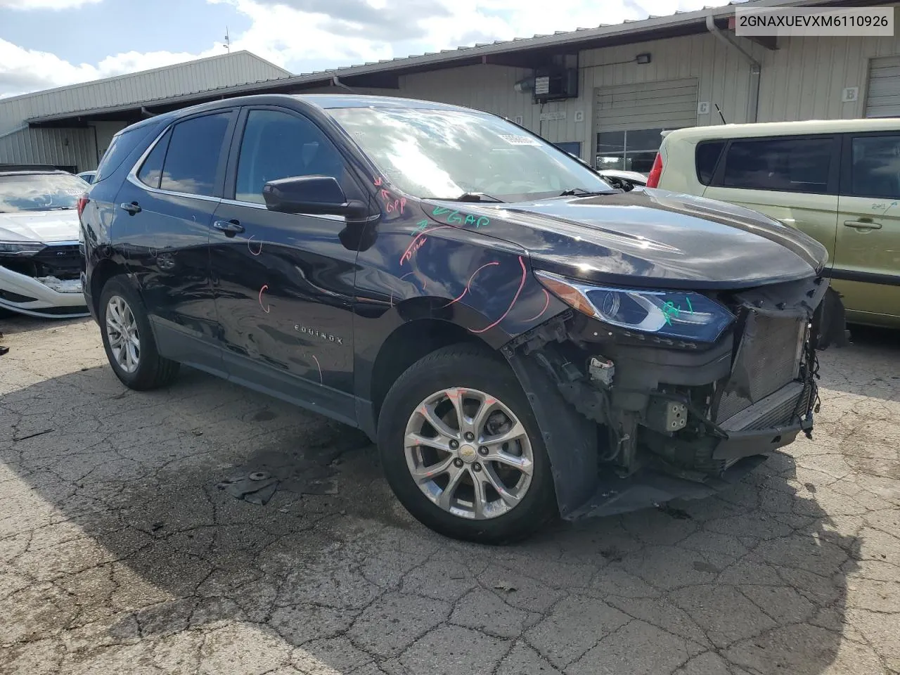 2021 Chevrolet Equinox Lt VIN: 2GNAXUEVXM6110926 Lot: 69068984