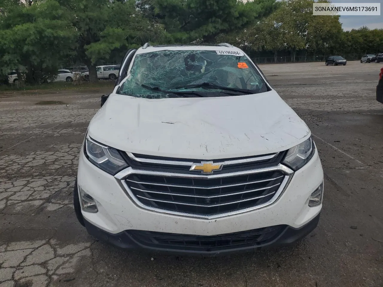 2021 Chevrolet Equinox Premier VIN: 3GNAXNEV6MS173691 Lot: 69196084