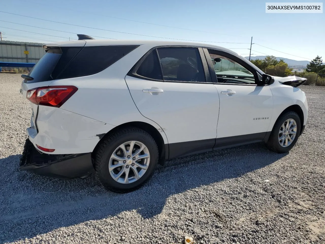 2021 Chevrolet Equinox Ls VIN: 3GNAXSEV9MS100782 Lot: 69236314