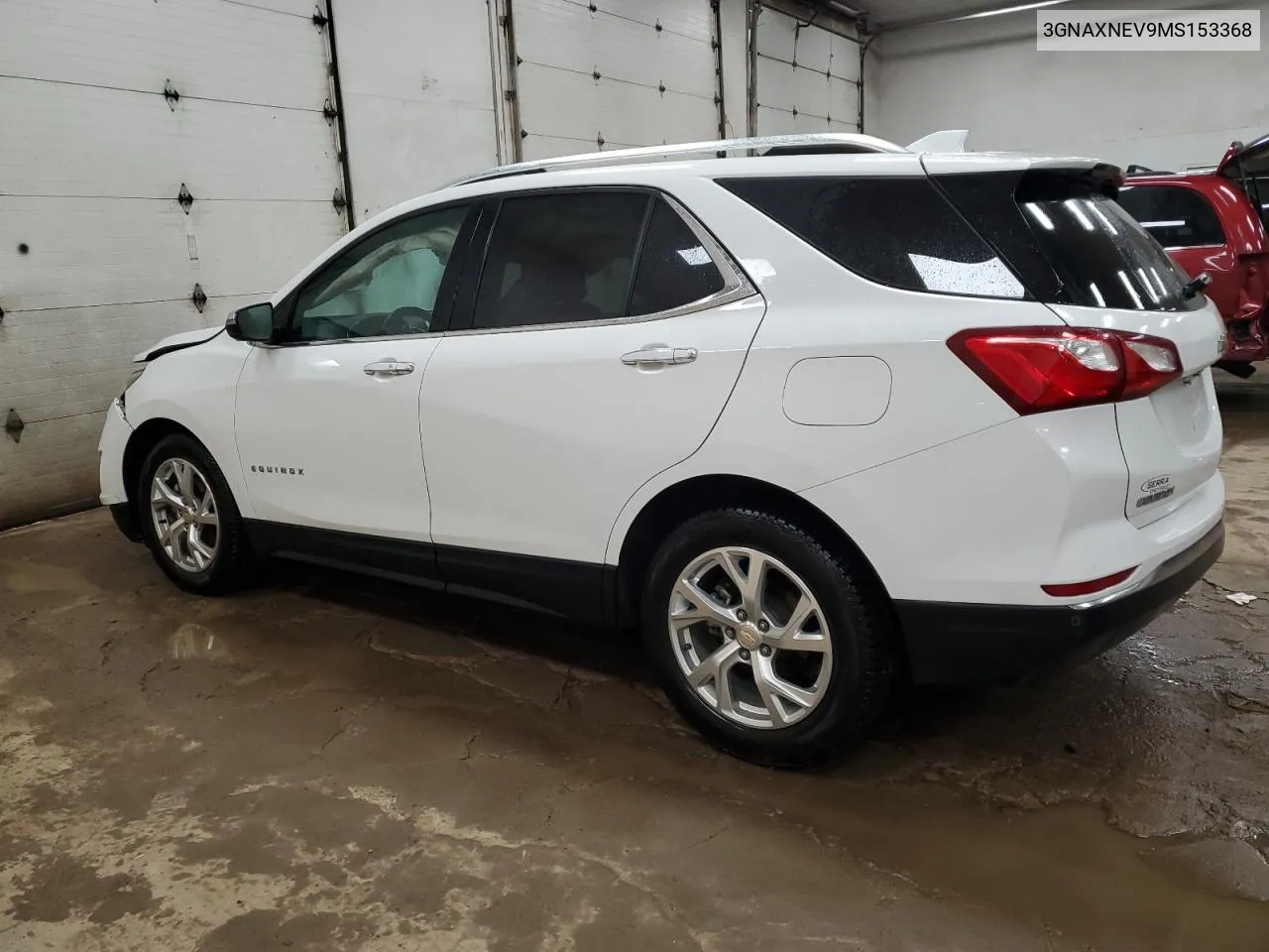 2021 Chevrolet Equinox Premier VIN: 3GNAXNEV9MS153368 Lot: 69312634