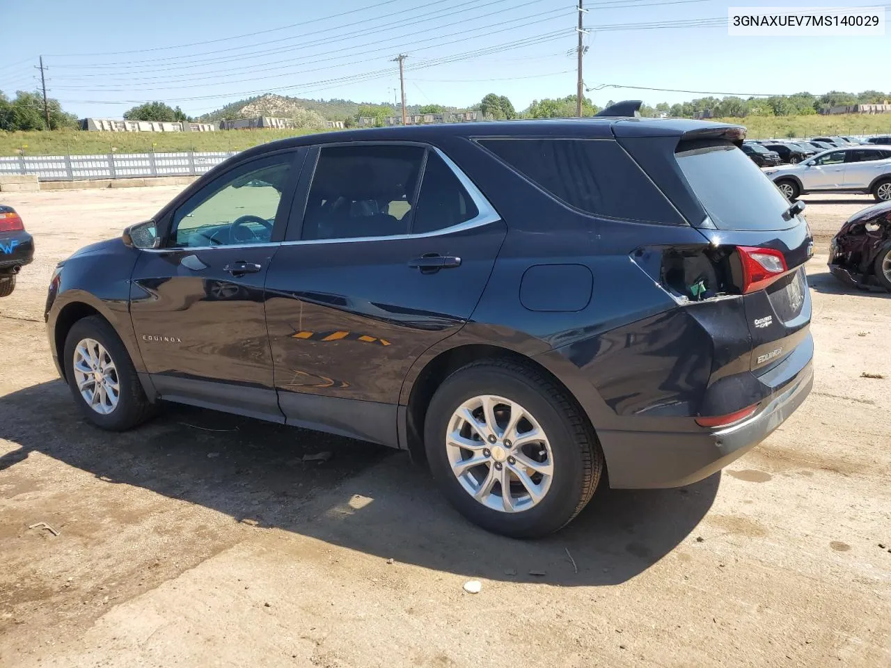 2021 Chevrolet Equinox Lt VIN: 3GNAXUEV7MS140029 Lot: 69551804