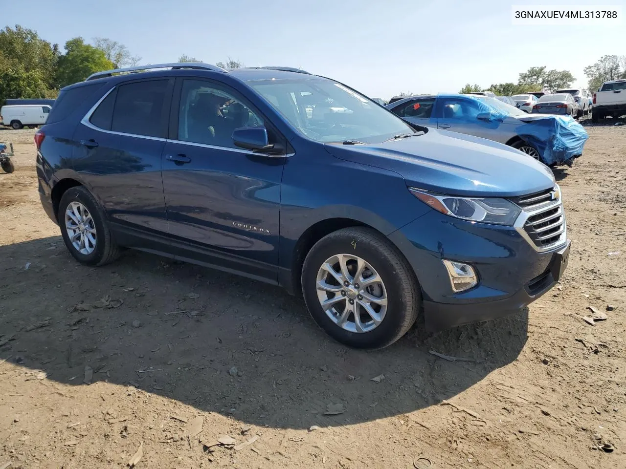 2021 Chevrolet Equinox Lt VIN: 3GNAXUEV4ML313788 Lot: 70292534