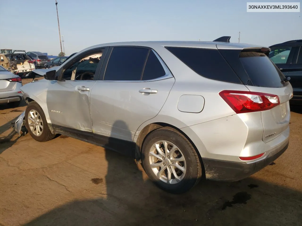 2021 Chevrolet Equinox Lt VIN: 3GNAXKEV3ML393640 Lot: 70488414