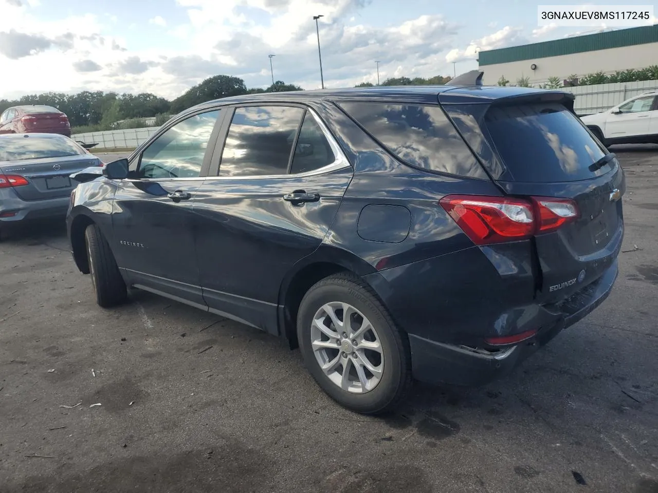 2021 Chevrolet Equinox Lt VIN: 3GNAXUEV8MS117245 Lot: 70723894