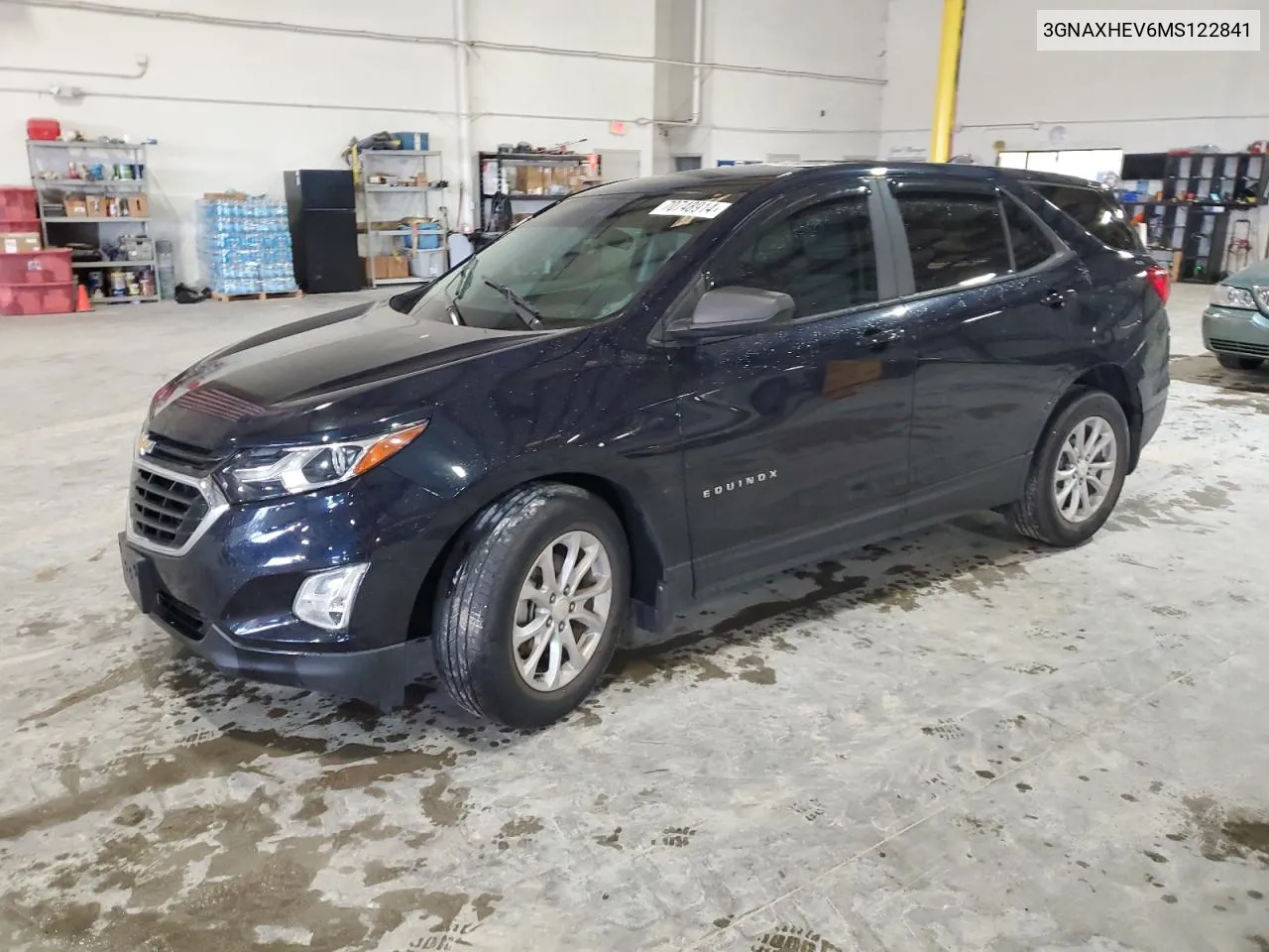 2021 Chevrolet Equinox Ls VIN: 3GNAXHEV6MS122841 Lot: 70748914