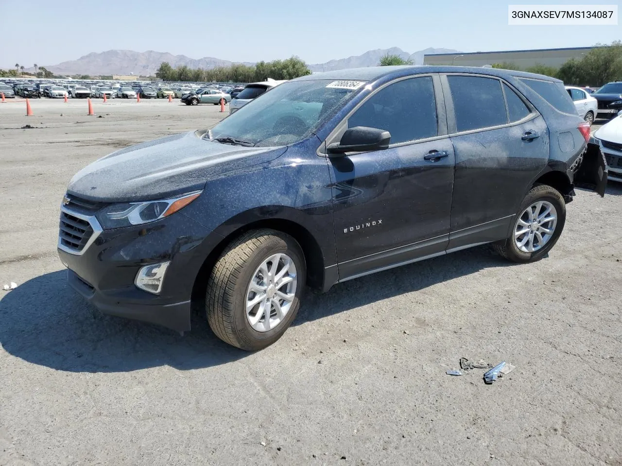 2021 Chevrolet Equinox Ls VIN: 3GNAXSEV7MS134087 Lot: 70806364