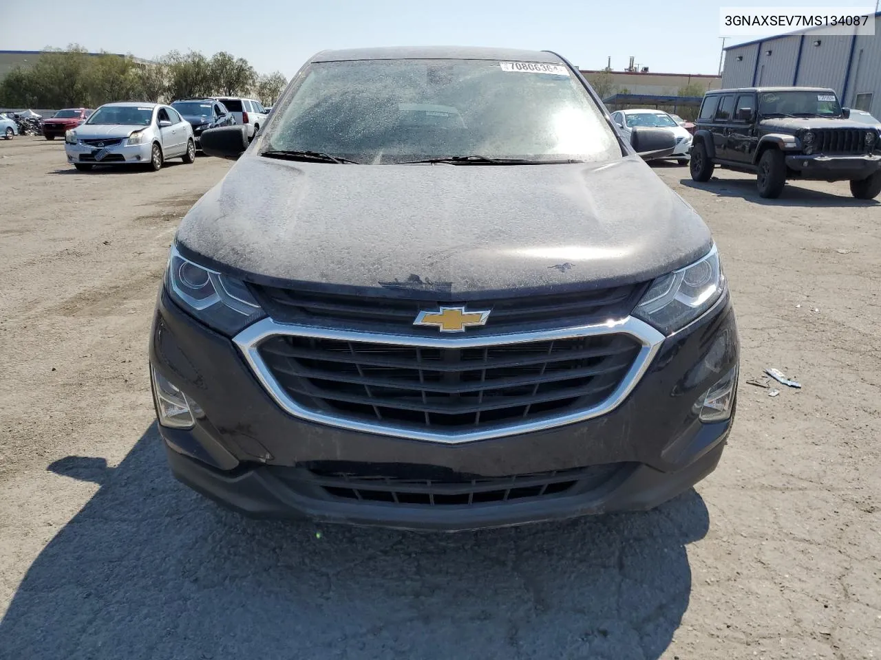 2021 Chevrolet Equinox Ls VIN: 3GNAXSEV7MS134087 Lot: 70806364