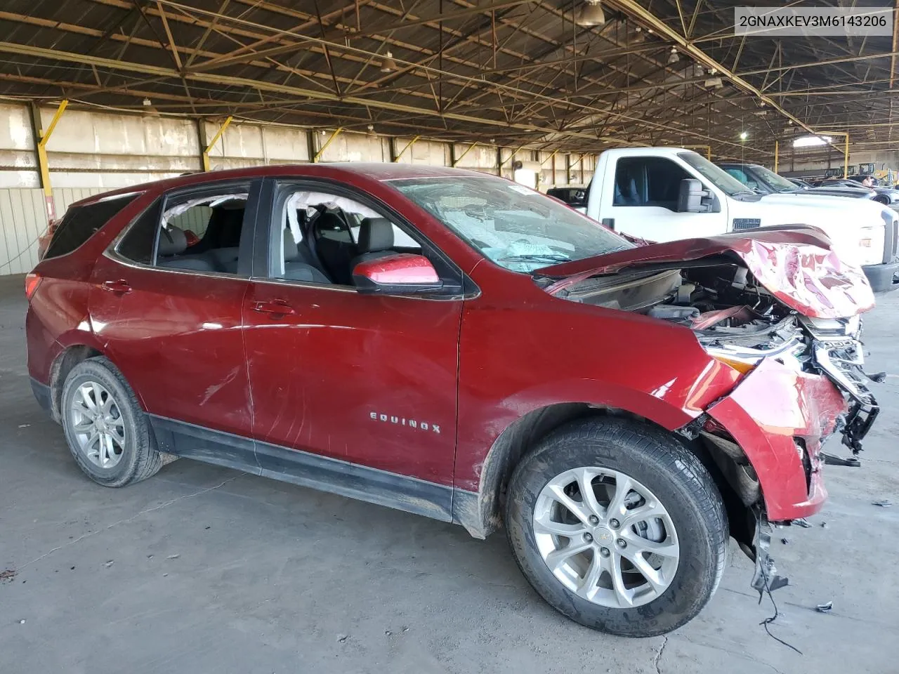 2021 Chevrolet Equinox Lt VIN: 2GNAXKEV3M6143206 Lot: 70845024