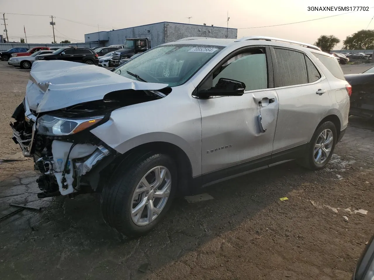 2021 Chevrolet Equinox Premier VIN: 3GNAXNEV5MS177702 Lot: 70852564