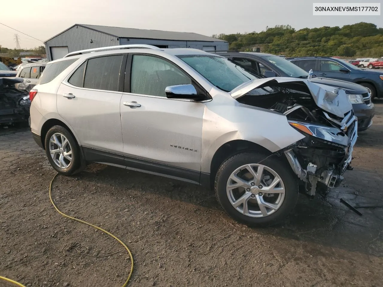 2021 Chevrolet Equinox Premier VIN: 3GNAXNEV5MS177702 Lot: 70852564