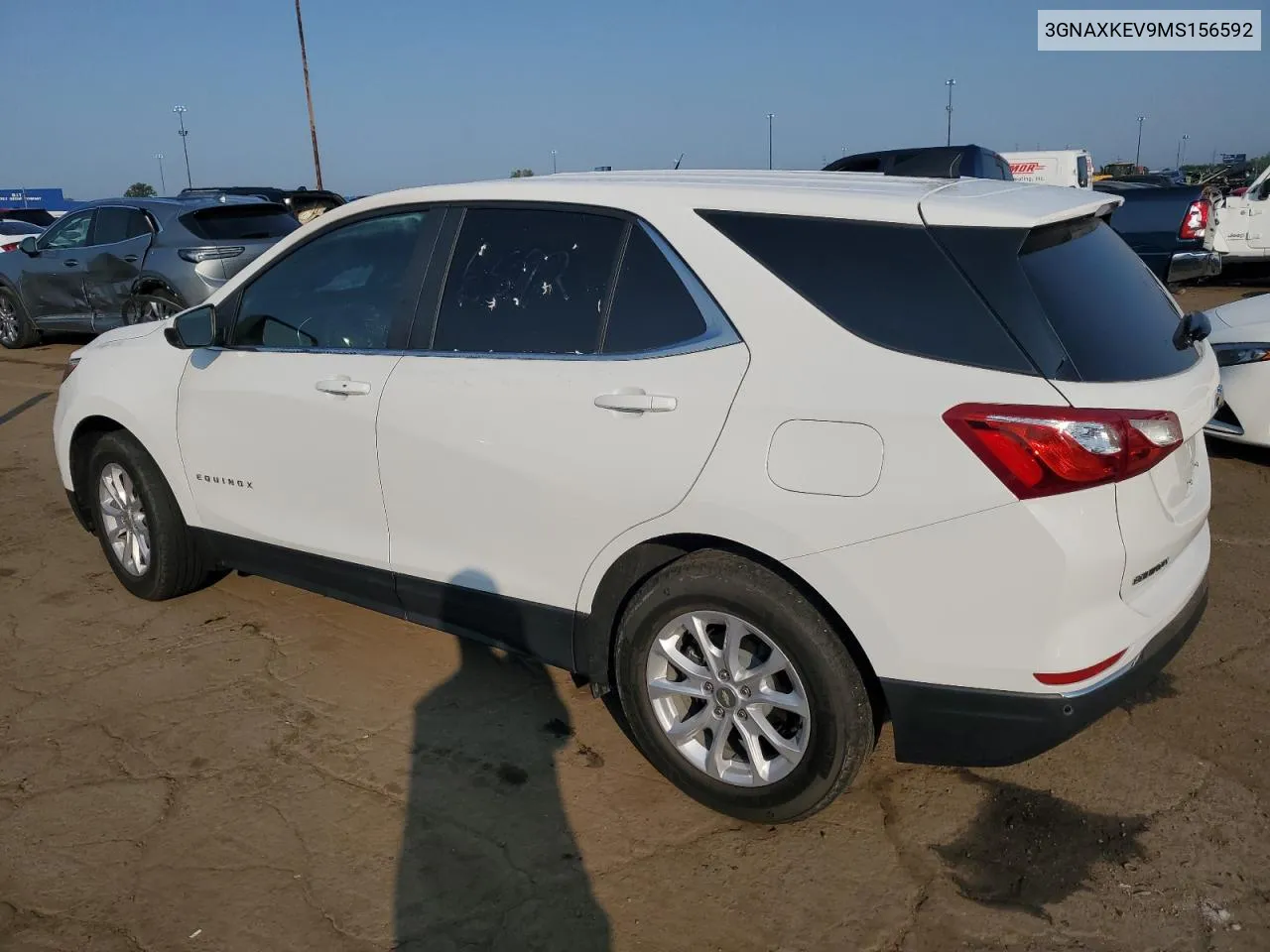 2021 Chevrolet Equinox Lt VIN: 3GNAXKEV9MS156592 Lot: 71068124