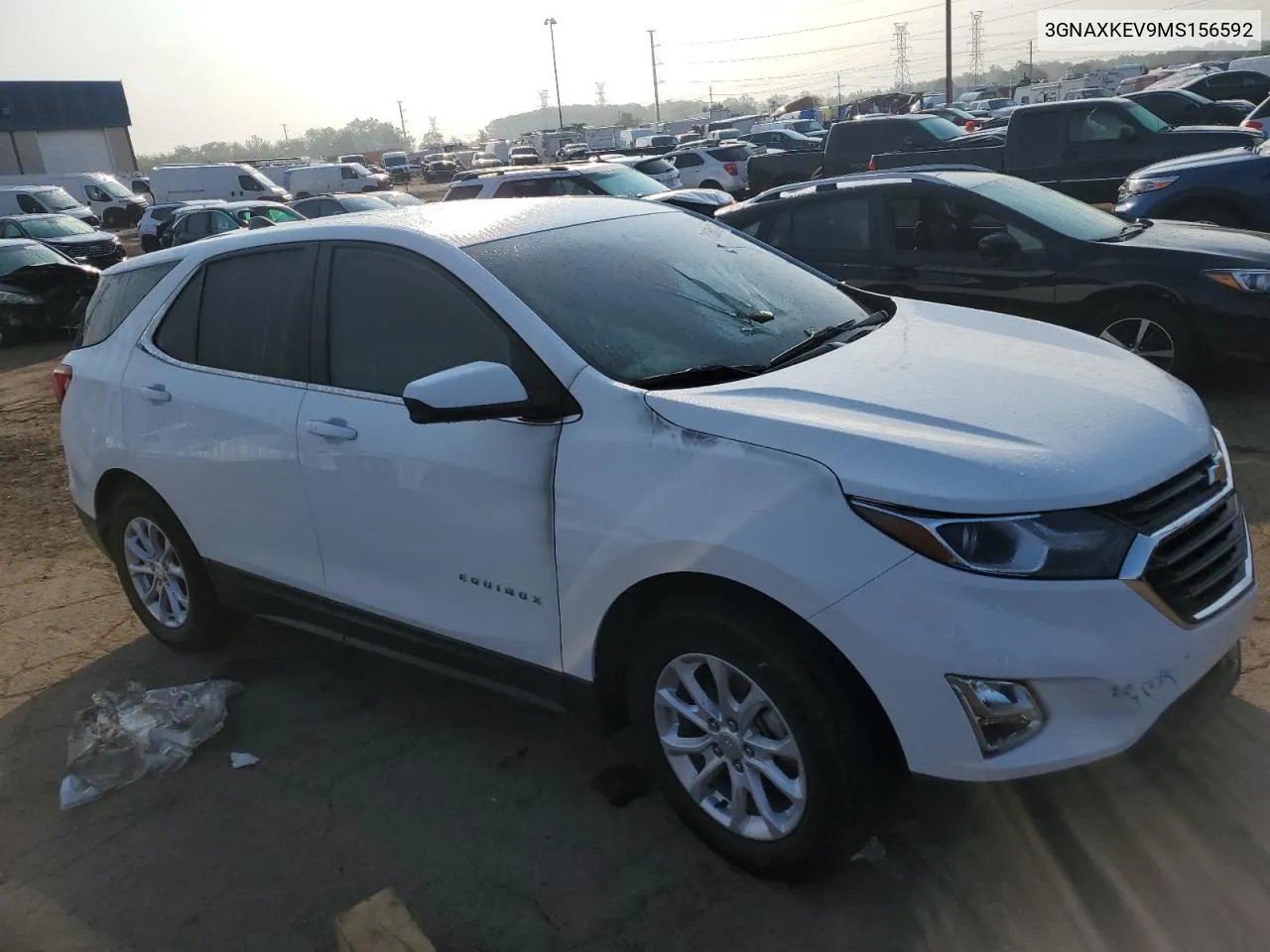 2021 Chevrolet Equinox Lt VIN: 3GNAXKEV9MS156592 Lot: 71068124