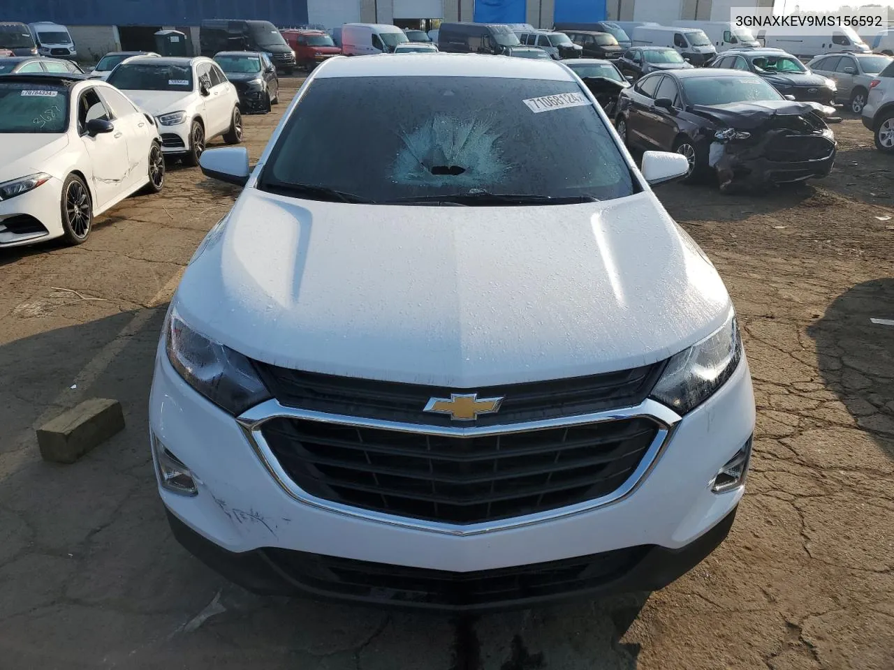 2021 Chevrolet Equinox Lt VIN: 3GNAXKEV9MS156592 Lot: 71068124