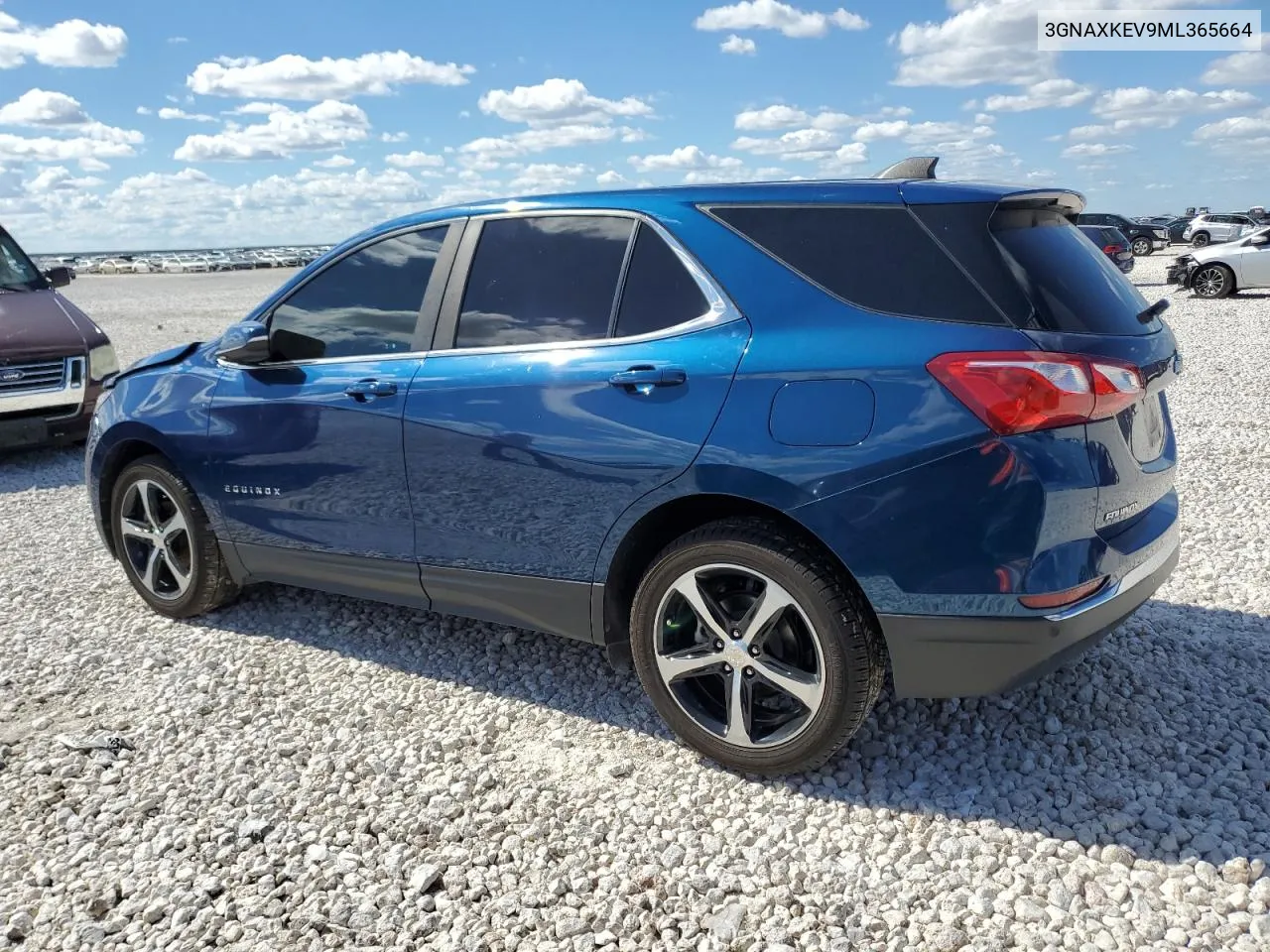 2021 Chevrolet Equinox Lt VIN: 3GNAXKEV9ML365664 Lot: 71408084