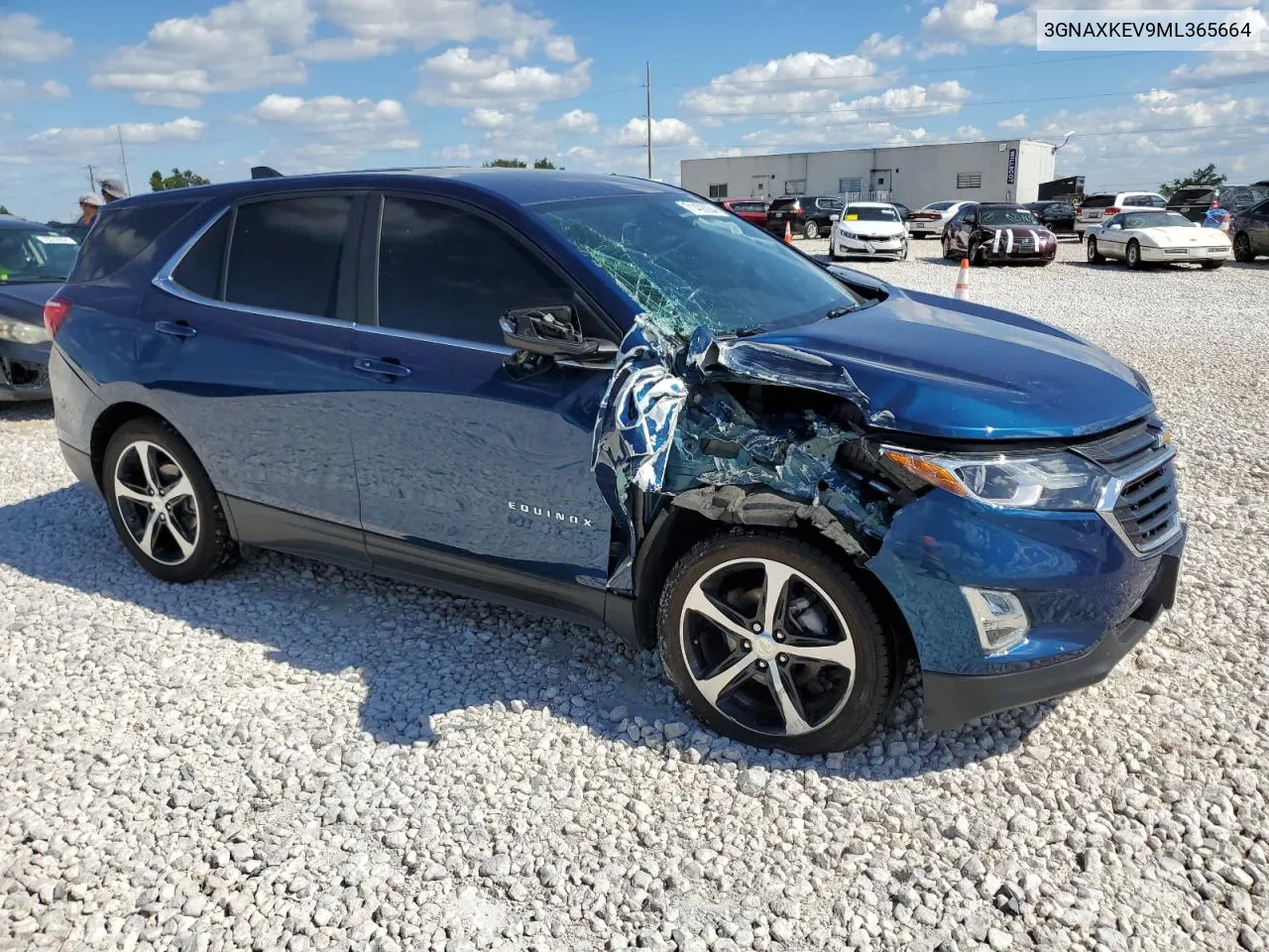 2021 Chevrolet Equinox Lt VIN: 3GNAXKEV9ML365664 Lot: 71408084