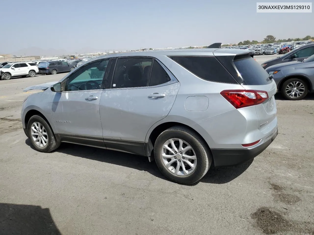 2021 Chevrolet Equinox Lt VIN: 3GNAXKEV3MS129310 Lot: 71453874